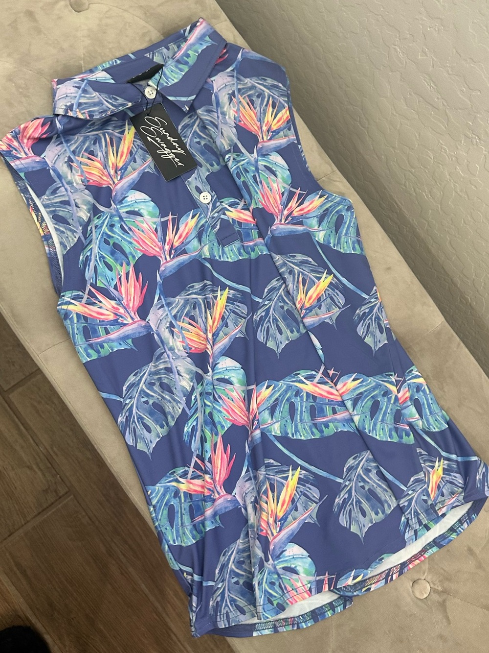 New Sunday Swagger Women's Sleeveless
Polo